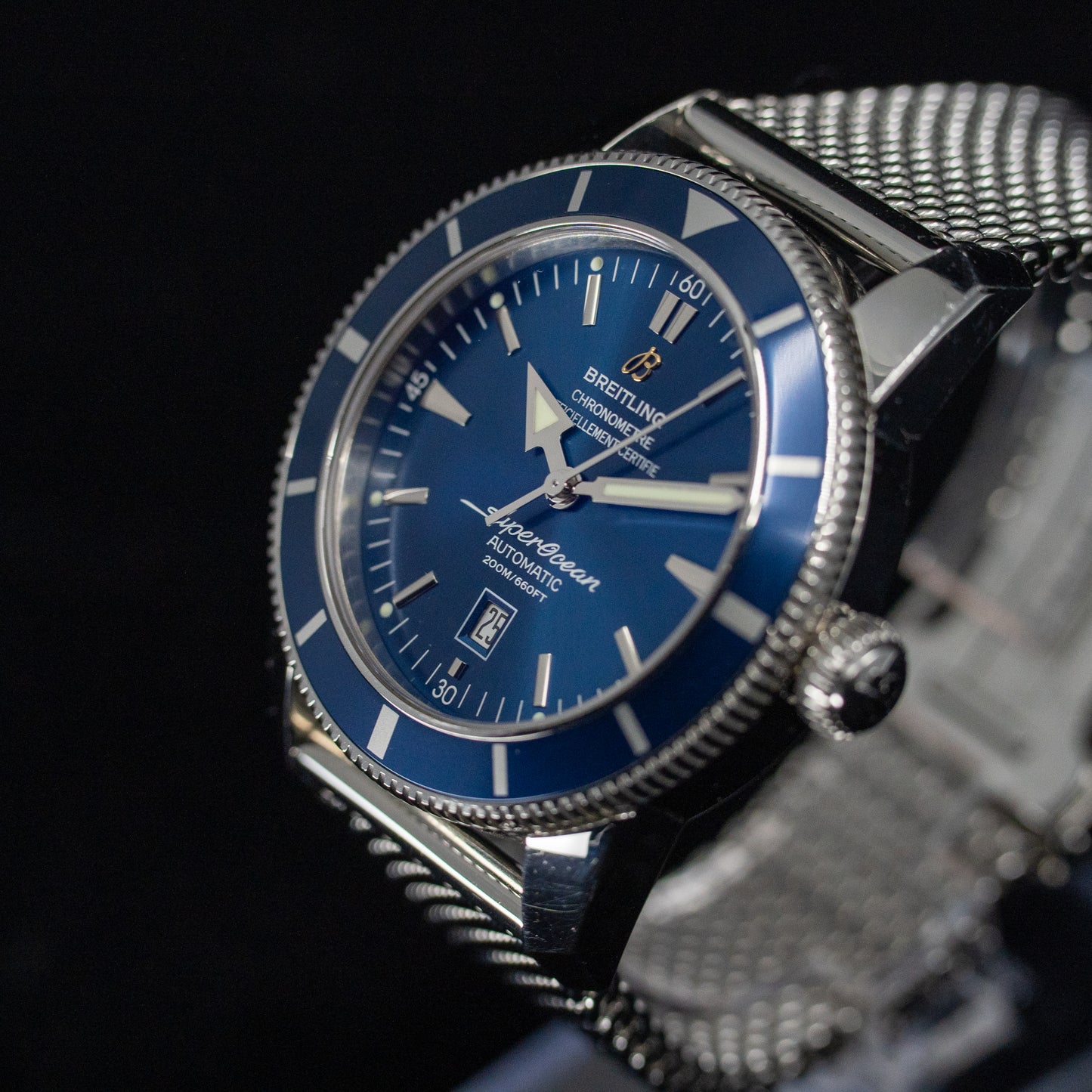 Breitling Superocean Heritage 46 Blue Dial Steel Watch A17320